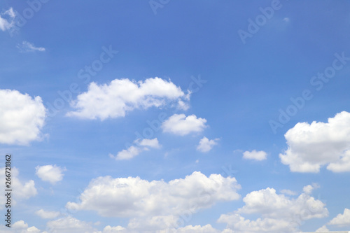 Clouds and blue skies. Bright sky with clouds. © Narin