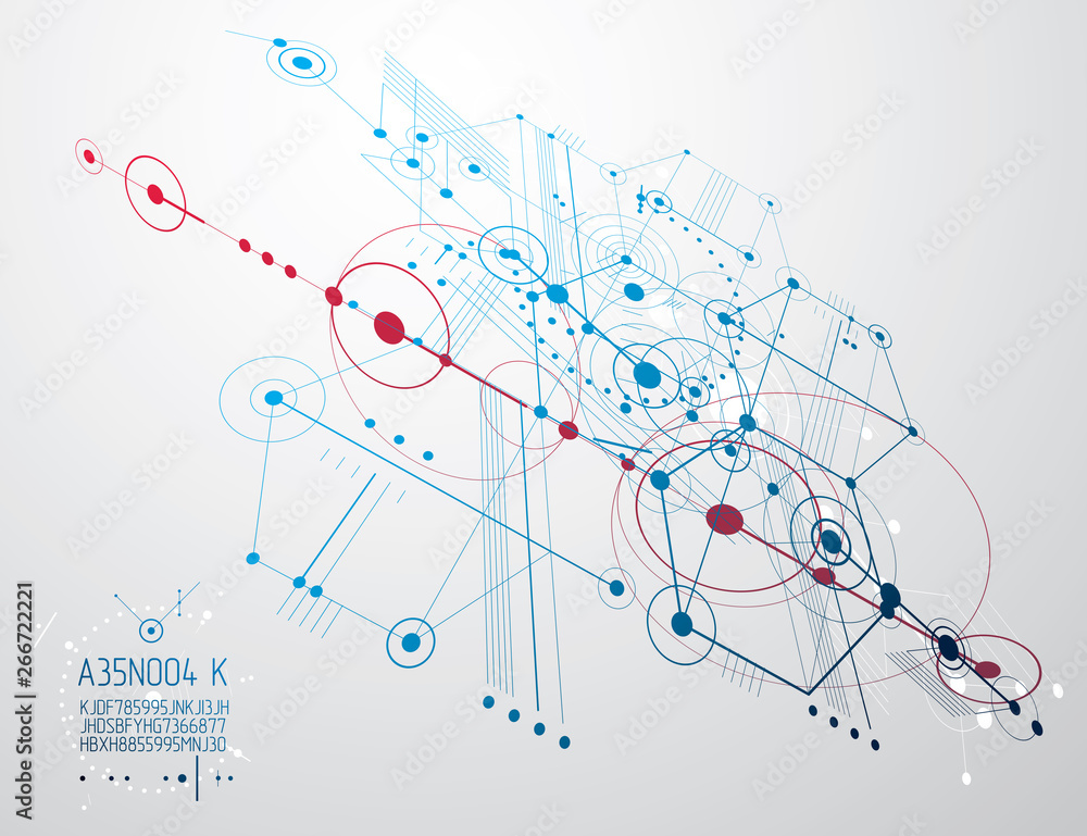 Engineering technology vector wallpaper made with circles and lines. Technical drawing abstract background. Engineering technology vector wallpaper made with circles and lines. Technical drawing abstract background.