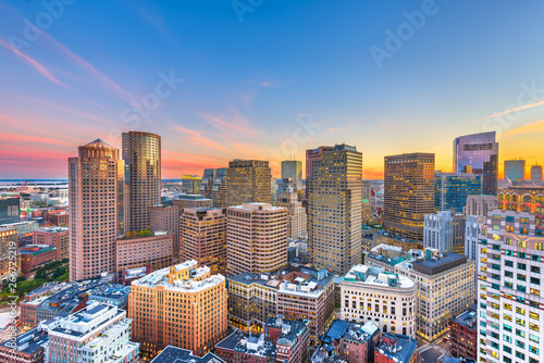 Boston, Massachusetts, USA downtown cityscape