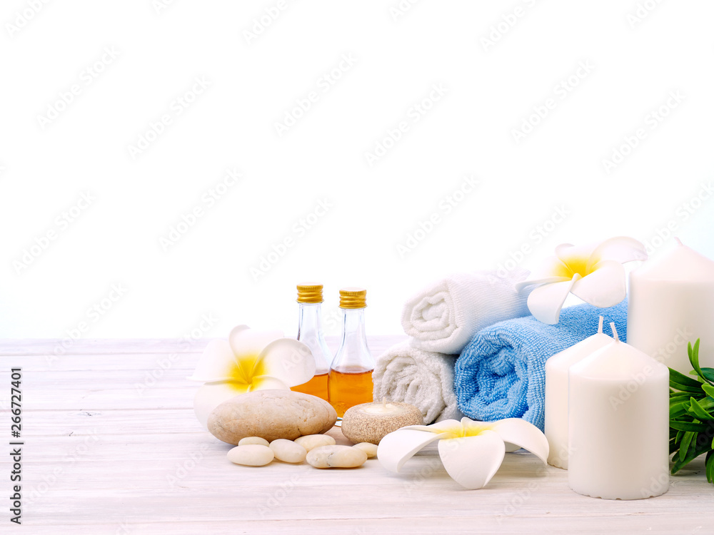 Spa rock Flower white background Spa rock Flower white background