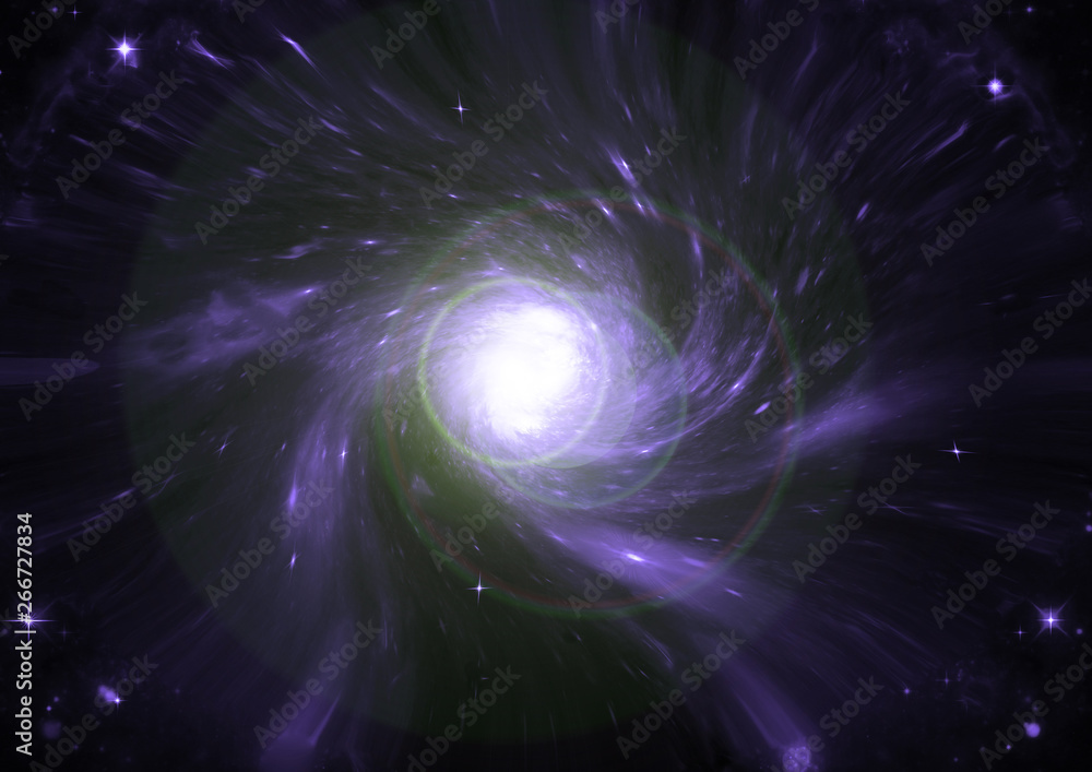 Fototapeta premium galaxy in a free space