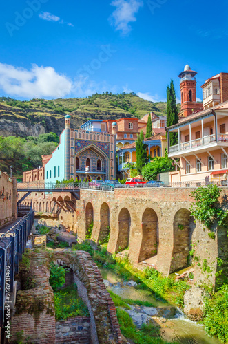 Historical center of old Tbilisi, sulphur baths and Juma mosque, Georgia