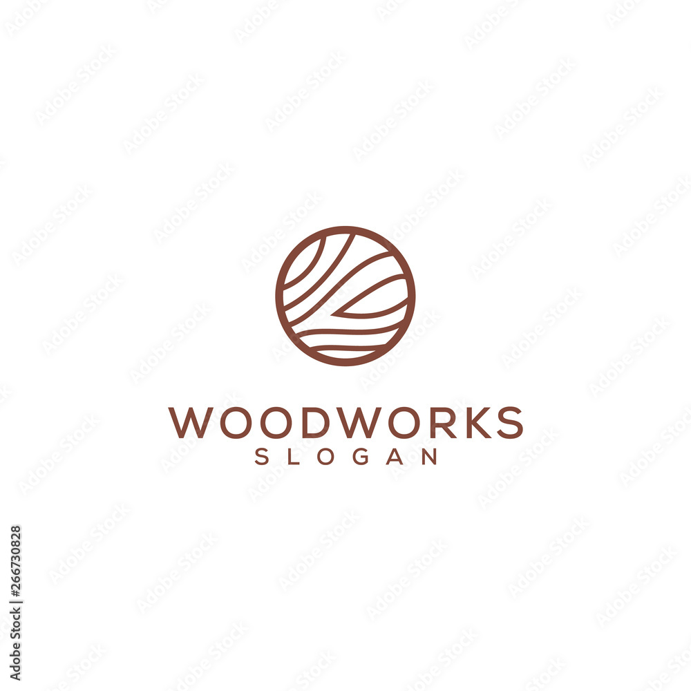 wood work vector logo design wood work vector logo design