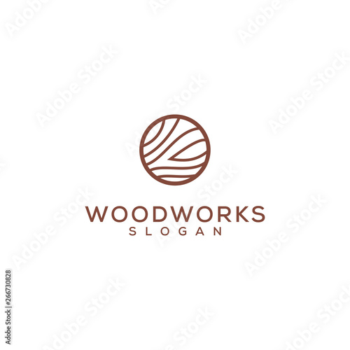 wood work vector logo design