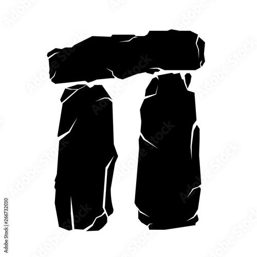 Stonehenge Standing Stones Illustration Vector Icon