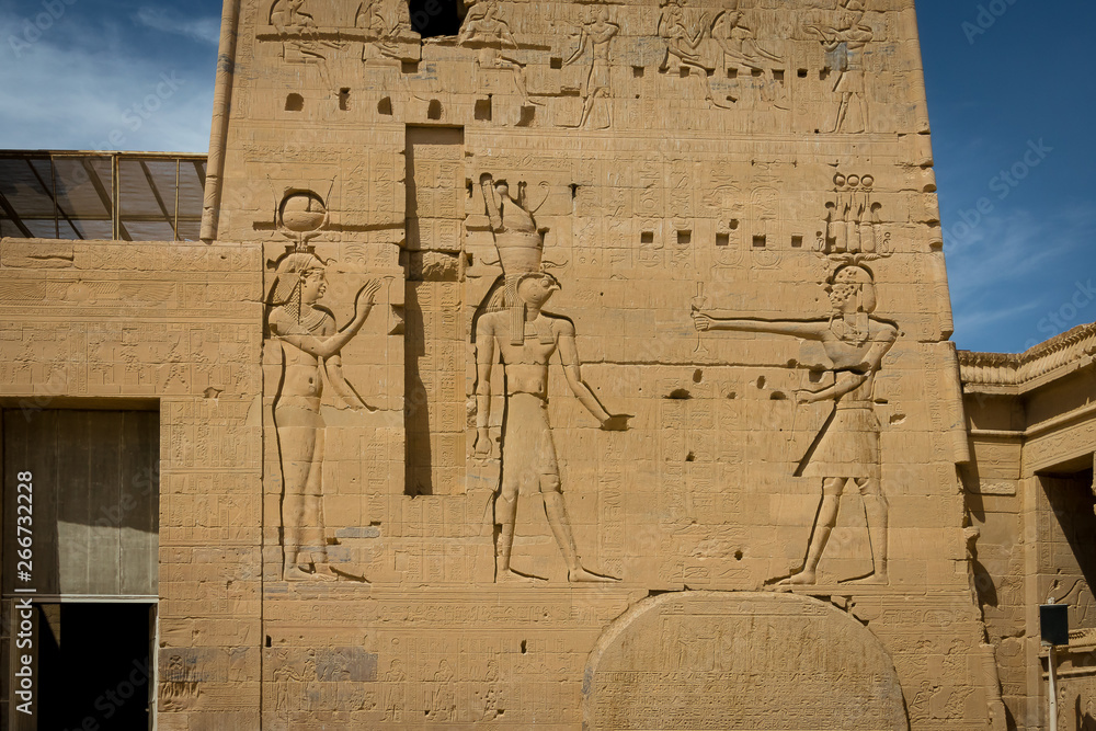 Obraz premium Egypt. Temple of Philae, temple of Isis.