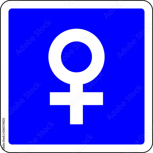 Female allowed sign