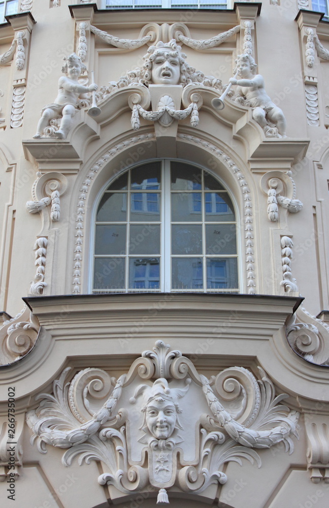 Art Nouveau window in Bratislava
