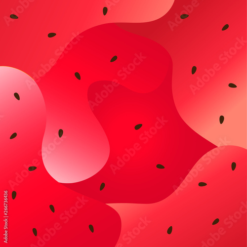Liquid watermelon, strawberry red vector texture background