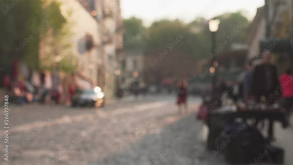 Old ascending street with paving stone. Background for green screen or titles Old ascending street with paving stone. Background for green screen or titles