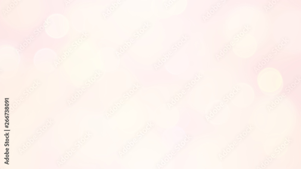 Abstract soft pink bokeh blur lights. Happy warm feeling. For beauty or cosmetic product background or sweet romantic event usage.