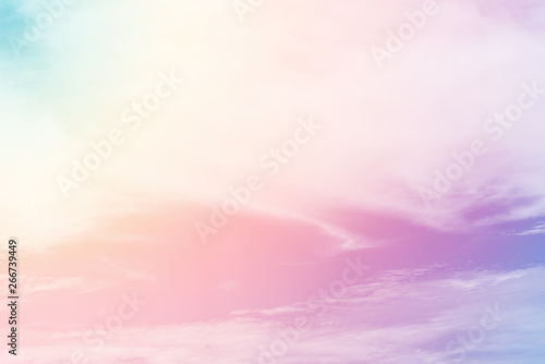 cloud background with a pastel colored