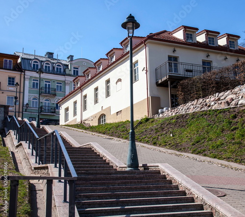 The Stairs of Czeslaw Milosz in Vilnius photo