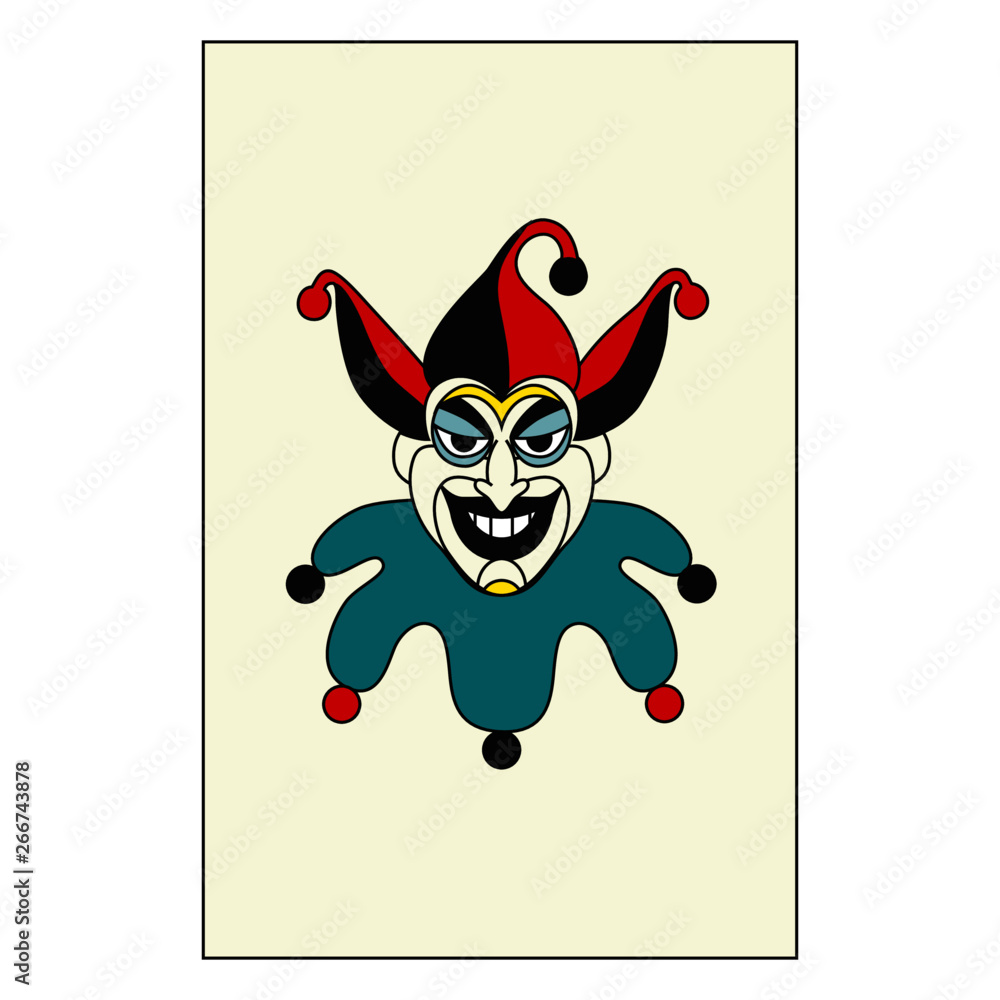 Naklejka premium Joker_card