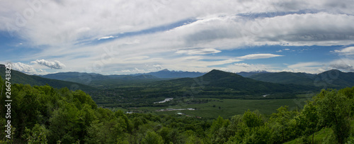 panorama of mountain valley