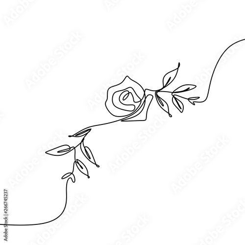Continuous line drawing of ...