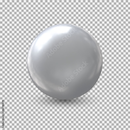 Metal ball isolate .Realistic balloon for labels, advertising . Bubble. Vector illustration.
