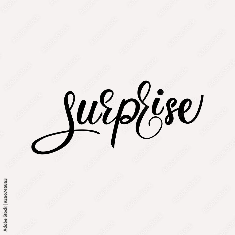 Surprise lettering design. Vector illustration. Surprise lettering design. Vector illustration.