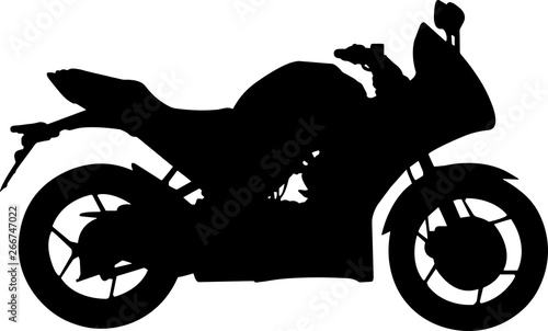 MotoGP 5 isolated vector silhouette