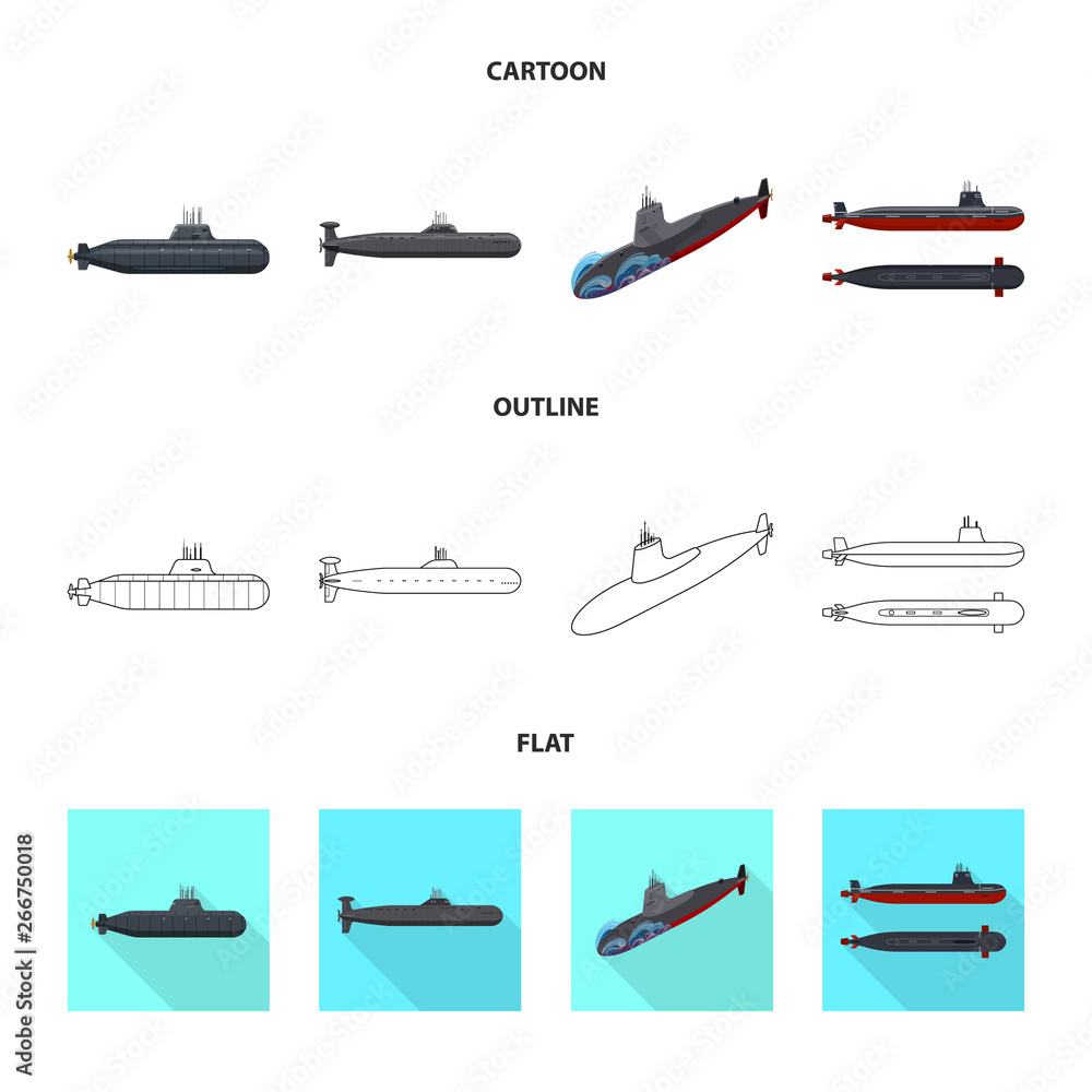 Isolated object of war and ship sign. Set of war and fleet vector icon for stock. Isolated object of war and ship sign. Set of war and fleet vector icon for stock.