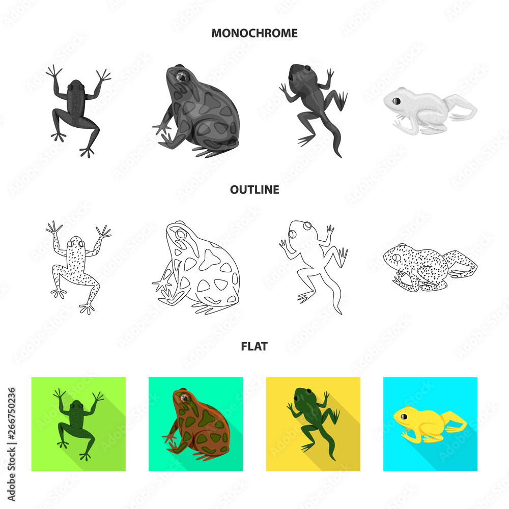 Isolated object of wildlife and bog sign. Collection of wildlife and reptile vector icon for stock. Isolated object of wildlife and bog sign. Collection of wildlife and reptile vector icon for stock.