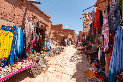 Street Market in Ait Benhaddou Kasbah, Morocco © javitouh