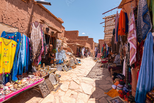 Street Market in Ait Benhaddou Kasbah, Morocco