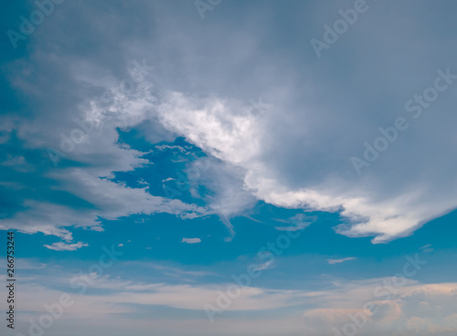 Blue sky and clouds, natural beauty 