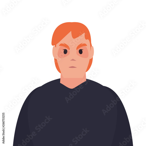 hacker man character thief
