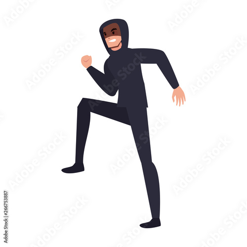 hacker man character thief