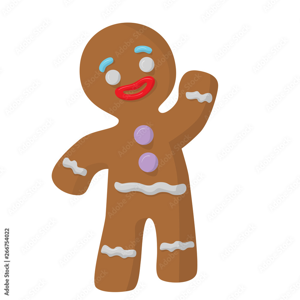Fototapeta premium gingerbread man cookie