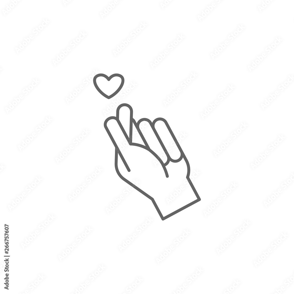 Hand, gie, hearth icon. Element of friendship icon. Thin line icon for website design and development, app development. Premium icon Hand, gie, hearth icon. Element of friendship icon. Thin line icon for website design and development, app development. Premium icon