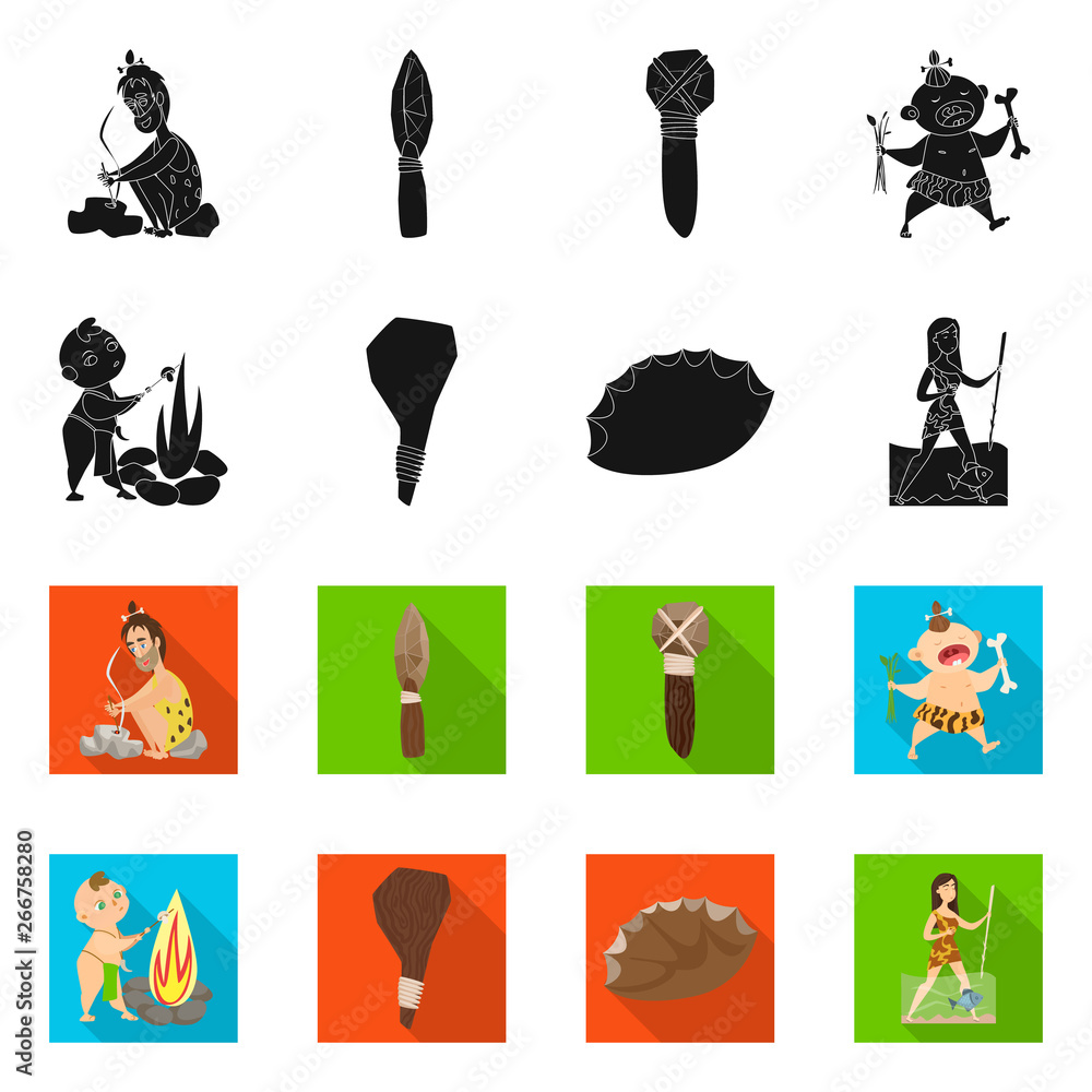 Vector design of evolution and prehistory logo. Collection of evolution and development stock symbol for web. Vector design of evolution and prehistory logo. Collection of evolution and development stock symbol for web.