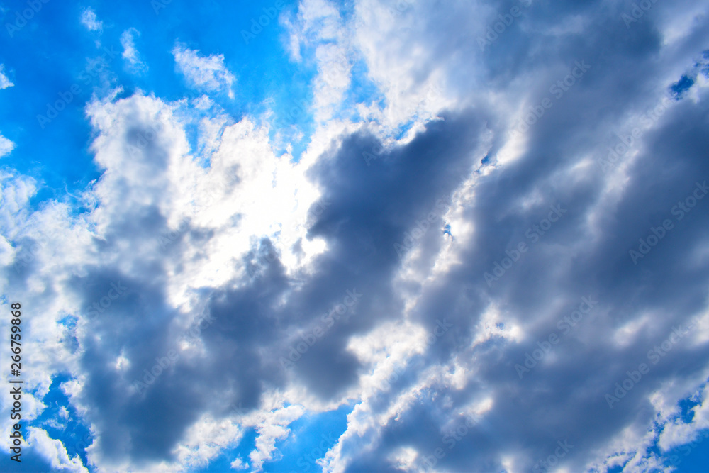 Obraz premium blue sky with clouds