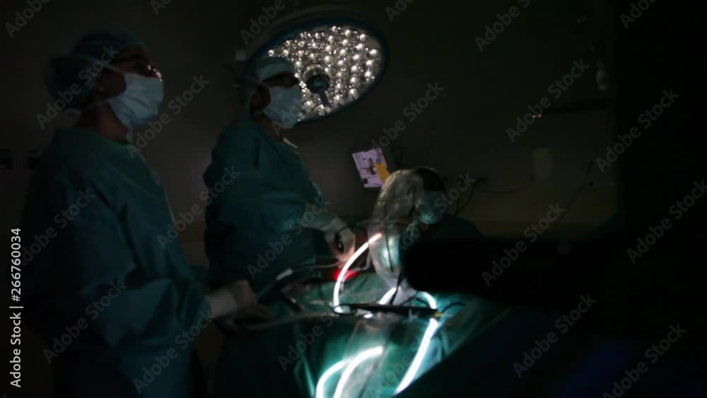 Surgery in the operating room, arthroscopy 