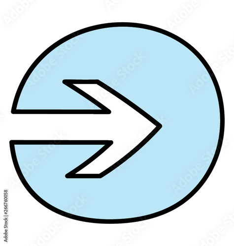 Free Download Right arrow isolated on white background - GFXLoad
