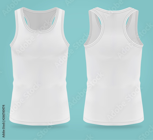Isolated realistic white t-shirts for women sport