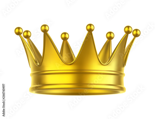 Icon of queen or king, princess or prince crown