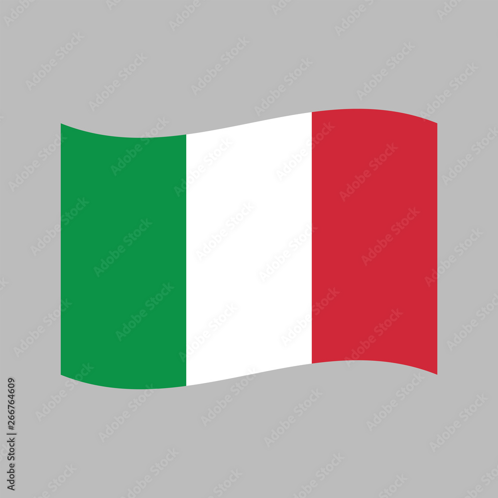 Italy flag, vector icon. Italian national symbol