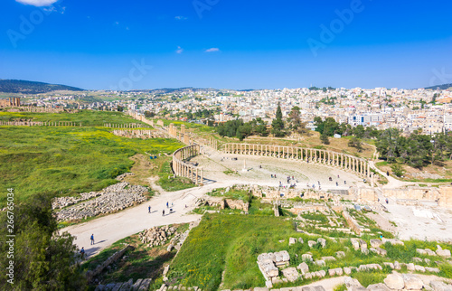 Ancient and roman ruins of Jerash (Gerasa), Jordan.