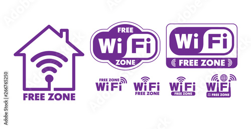 WiFi free zone sticker © Kiselov