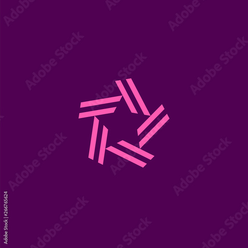 Abstract elegant and modern striped style icon