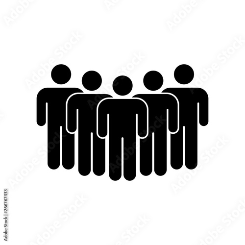 Peoples group icon. Vector illustration