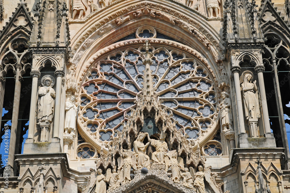 Obraz premium Reims, la cattedrale di Notre-Dame - Francia