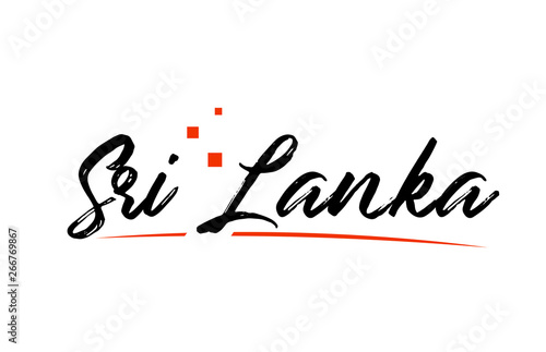 Sri Lanka country typography word text for logo icon design