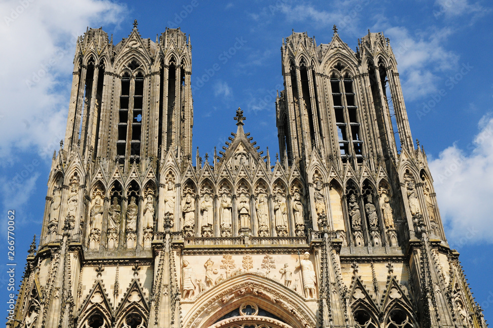 Fototapeta premium Reims, la cattedrale di Notre-Dame - Francia