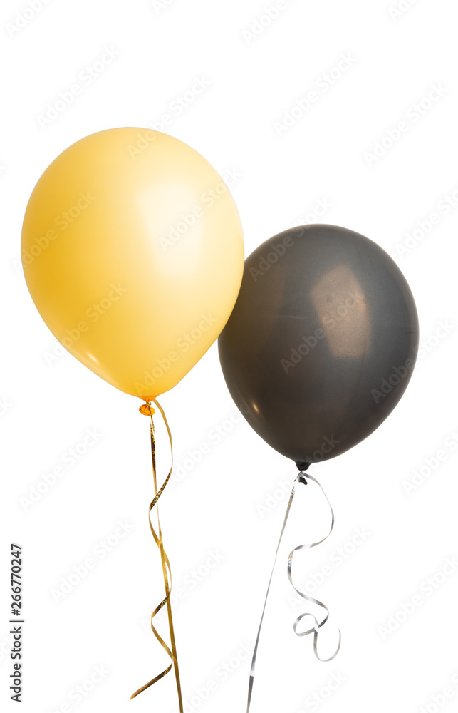 helium balloons isolated