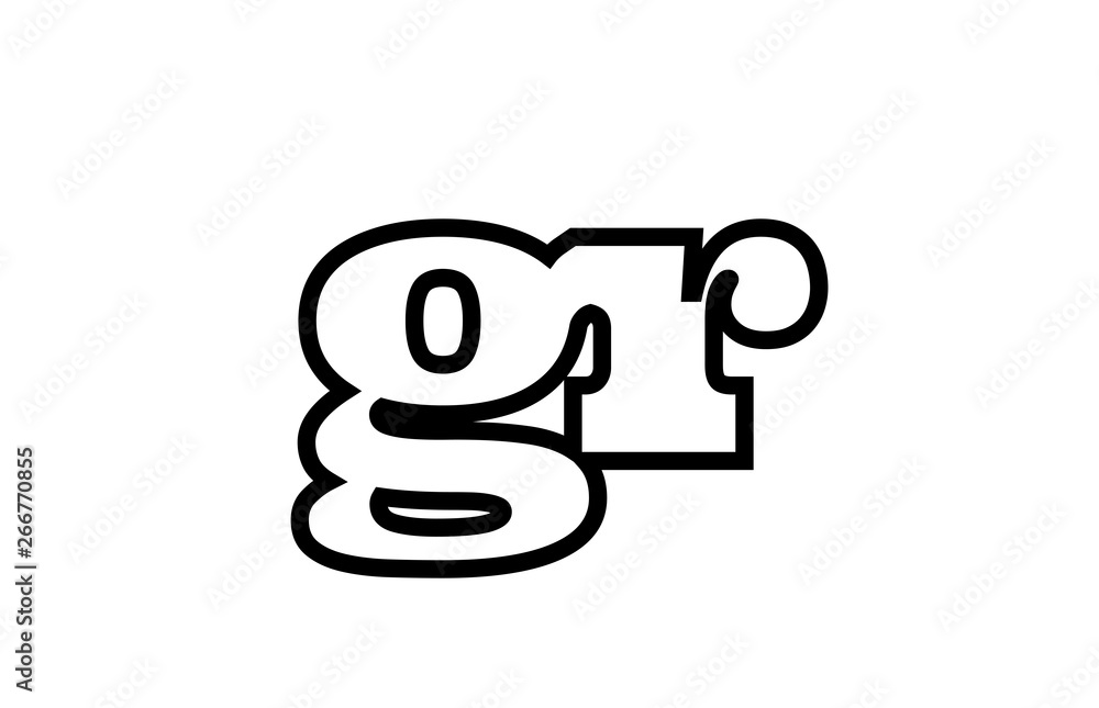 connected gr g r black and white alphabet letter combination logo icon design connected gr g r black and white alphabet letter combination logo icon design