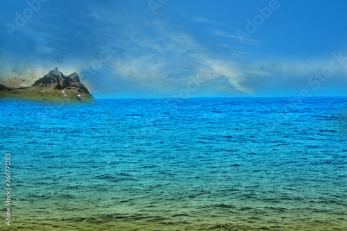 tropical island in the sea © SurangaDinesh