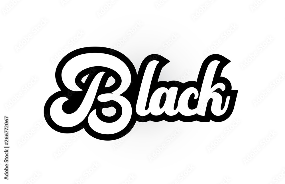 black and white Black hand written word text for typography logo icon design black and white Black hand written word text for typography logo icon design